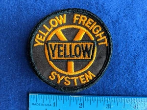 Yellow Freight System Trucking Embroidered Circular Round Patch NEW 3" - Picture 1 of 2