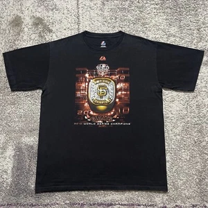 Majestic MLB San Francisco Giants World Series Baseball Shirt Mens Large - Picture 1 of 4