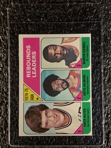 1975 Topps Basketball #225 ABA Rebounds Leaders EX/MT