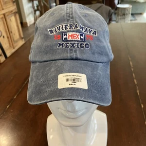 Riviera Maya Mexico blue baseball hat with tags - Picture 1 of 5