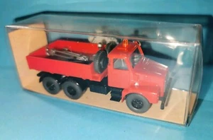 VOLVO plataforma / gancho de remolque rojo / 18461 Wiking / escala H0 - Imagen 1 de 4