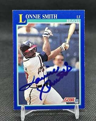 1991 Score Lonnie Smith Historic Autographs In Person Auto #543 - Image 1 of 2