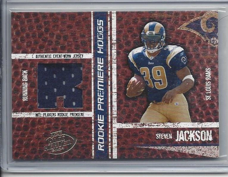 STEVEN JACKSON 2004 HOGG HEAVEN RPM RAMS JERSEY RC #D 401/750 - Image 1 of 1