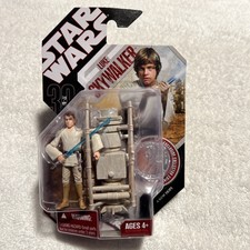 Star Wars 30th Anniversary 2007 Luke Skywalker Figure w/Collector Coin NEW