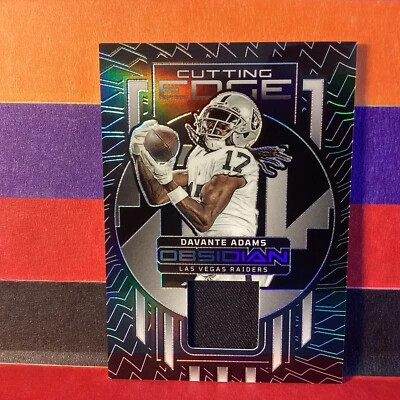 2023 Panini Obsidian Davante Adams #CEM-DAD  Cutting Edge Insert Vegas/199 - Image 1 of 4
