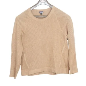 Top Pullover Para Mujer Patagonia Reciclado Mezcla Lana Cachemira Marrón Talla L - Imagen 1 de 9
