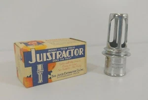 Vintage NOS ' JUISTRACTOR ' ~ Aluminum ~ Manuel Juice Extractor Co. Inc w/ Box - Picture 1 of 12