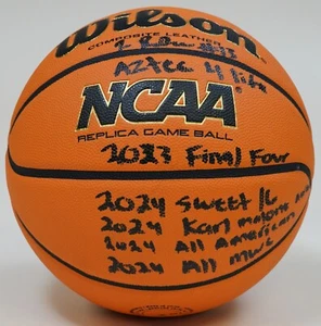 Jaedon LeDee Signed SDSU Aztecs NCAA Basketball Replica Game Ball BAS COA Auto'd - Picture 1 of 24