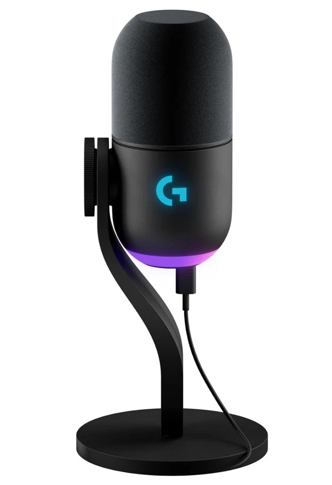 Micrófono para juegos Logitech G Yeti GX supercardioide dinámico LIGHTSYNC RGB USB-C Foto 1 de 4