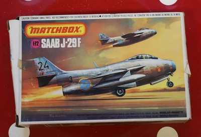 Matchbox Saab J-29 F, scala 1:72, kit PK-33 anno 1978 - Immagine 1 di 3