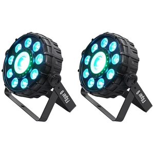 (2) Chauvet DJ FX Par 9 DMX Multi-Effect LED, SMD RGB+UV Strobe Par Lights - Picture 1 of 9