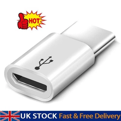 Micro USB Female to Type C Male Converter USB-C Adapter ConnectorK92H A3V1 - Image 1 of 4