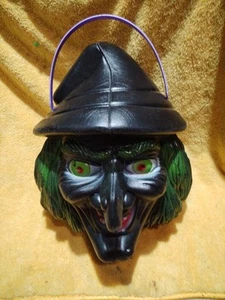 CONTENITORE CARAMELLE STREGA VINTAGE ANNI 90 GIOCATTOLO MESSICANO, KO BOOTLEG PLASTICA 10" - Foto 1 di 6