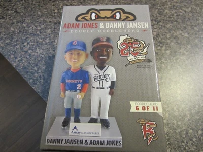 Cabezal de bobble doble Wisconsin Timber Rattlers - Jansen/Adam Jones - 23/06/19 Foto 1 de 3