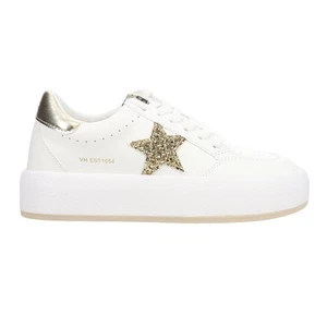 Vintage Havana Ream Glitter Metallic Platform Slip On Womens White Sneakers Cas - Picture 1 of 5