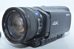 Sony FDR AX100 Handycam Camcorder 4K HD WiFi 20MP Dual MP4 Oepration Confirmed - Picture 1 of 3