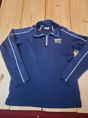 Men's Under Armour Pitt University Panthers Quarter Zip Long Sleeve Large Heat G - Image 1 of 4