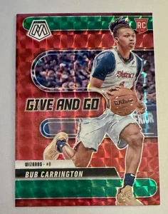 2024-25 Panini Mosaic Bub Carrington Green Prizm - Give And Go - #15 (RC) Rookie - Imagen 1 de 3