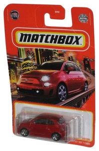 Matchbox Red 2019 Fiat 500 Turbo (2020) Mattel Metal Toy Car 19/100 - Picture 1 of 1
