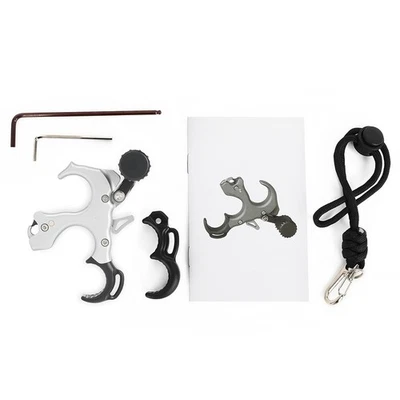 Compound Bow 3 4 Finger Release Aids Automatic Thumb Trigger Archery Hunting  - Image 1 of 4