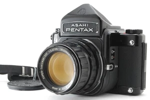 【N MINT】 Pentax 6x7 67 Eye Level Film Camera SMC T 105mm f/2.4 Lens From JAPAN - Picture 1 of 19