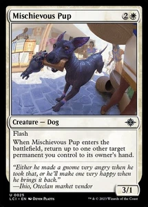 4x Mischievous Pup - NM - Lost Caverns of Ixalan - SPARROW MAGIC - Picture 1 of 1
