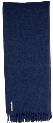 Alicia Adams Alpaca Blend~Classic Throw/Blanket~Navy Blue ~made In PERU~NWT~ - Image 1 of 4