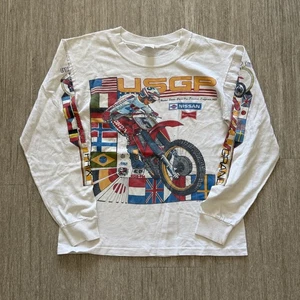 Camiseta Carlsbad 1985 USGP Motocross puntada única manga larga mediana - Imagen 1 de 2