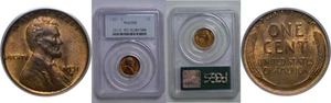 1931-S 1C Lincoln Cent PCGS MS-65 RB - Bild 1 von 3