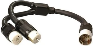 Southwire 019200008 19200008 Adaptateur 50 Ampères ÄúY ; Style CA, Taille Unique, Noir - Photo 1 sur 7