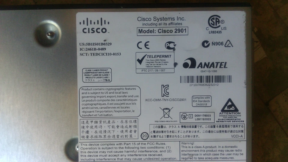Router Cisco Series 2900 Modello 2901 Usato - Immagine 1 di 3