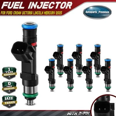 8x Fuel Injector for Ford Crown Victoria Lincoln Town Car Mercury 2005 V8 4.6L - Image 1 of 4