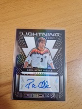 Panini Obsidian Soccer Autograph Car Germany Legend Karl Heinz Riedle 199