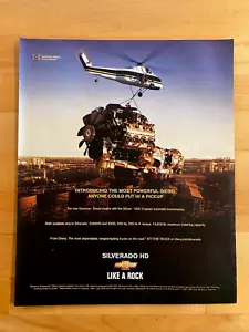 2001 Vintage Print Ad Chevrolet Silverado Duramax Diesel 10"x12" - Picture 1 of 1