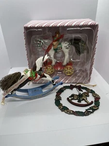 Horse Christmas Ornament Lot Hallmark - Picture 1 of 2
