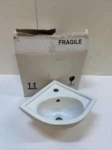 Barclay Petite Corner Basin 4-745WH - Picture 1 of 4
