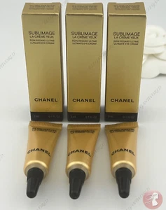 3 x Chanel Sublimage La Creme Yeux Eye Cream 3ml / 0.1oz each - Picture 1 of 2