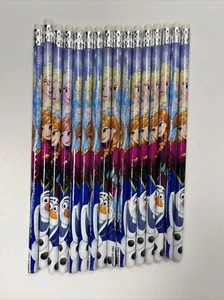 14 Pencils with Eraser Unsharpened Anna Elsa Frozen Disney Party Favor School - Picture 1 of 8