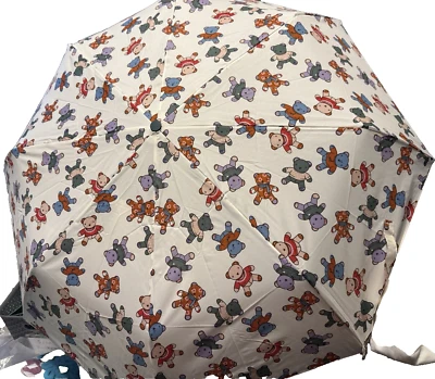 VERA BRADLEY ESSENTIAL UMBRELLA Tossed Teddies NWT - Image 1 of 2