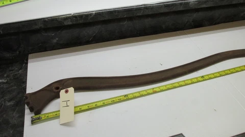 Antique Cast Iron Well Water Pump Handle Pat 1912 LOT  H Cover