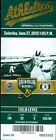 2015 Oakland A&#39;s vs Royals Ticket: Chris Young Win and  Greg Holland save