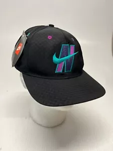 RARE Vintage Checkered NIKE Snapback Hat Swoosh Back Strap HTF NEW FREE SHIPPING - Picture 1 of 7