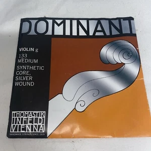 Dominant 133 4/4 Violin G Silver Wound String Thomastik Strings Orchestral E - Picture 1 of 5