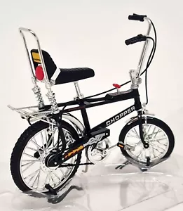 Toyway 1/12 - Chopper MK2 Model Bicycle Black Retro 70's Bike The Hot One - Picture 1 of 5
