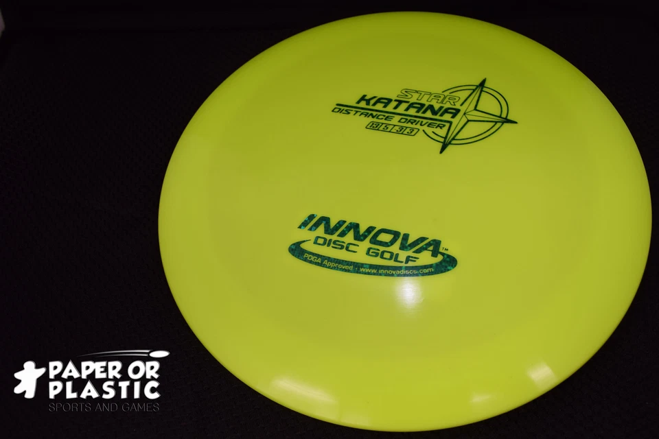 Innova Star KATANA Disc Golf 175 G Driver Neon Yellow NEW Green Diffraction - Image 1 of 1