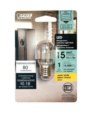 Feit Electric 120V 1.5W T7 Specialty LED REFRIGERATOR / Indicator Light Bulb - Image 1 of 2