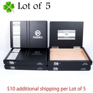 Lote de 5 cajas de cigarros de madera vacías Plasencia Gordo Monte Carlo 10,25" x 7,25" x 1,5" - Imagen 1 de 11