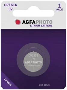 AGFA Photo CR1616 3V Lithium Button Battery Coin Cell DL1616 (UK Stock) BNIP NEW - Picture 1 of 24