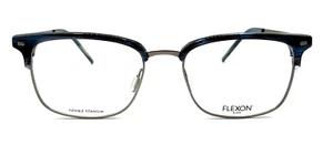 FLEXON NEGRO - B2022 441 55/19/145 - CUERNO AZUL NUEVAS GAFAS TITANIO AUTÉNTICAS - Imagen 1 de 2
