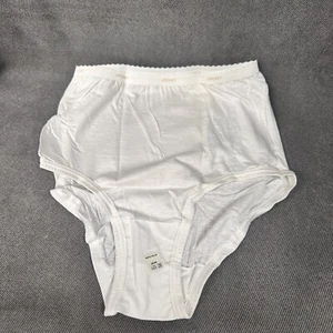 Vtg White 100% Cotton Briefs Underwear Panties NOS 1987 Jockey For Her Women’s 6 - Picture 1 of 4